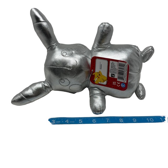 Pikachu‎ Plush Silver Gamestop Pokemon 25th Anniversary Celebration Chrome - Picture 7 of 7